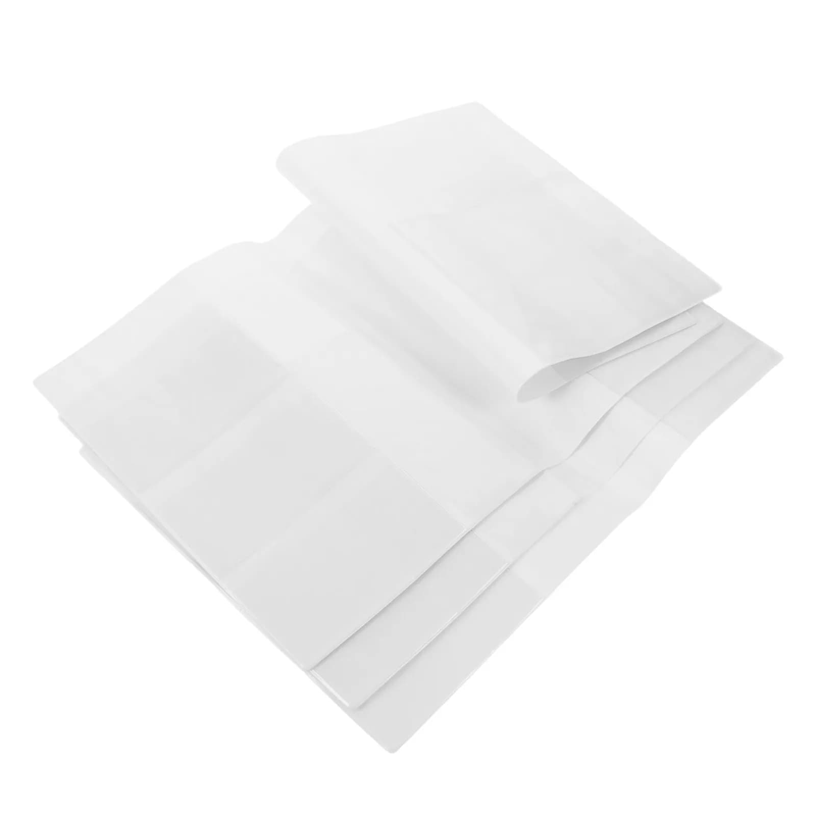 4Pcs Clear Book Covers Waterproof PVC Notebook Protector Sleeve Reusable Journal Planner Cover School Office Supplies