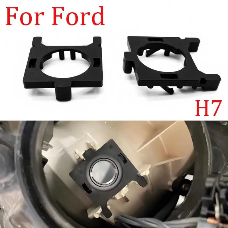 2 Pezzi Adattatore per Fari LED H7 Durevole - Supporto per Installazione Sicura per Ford Focus Fiesta Mondeo Anabbaglianti