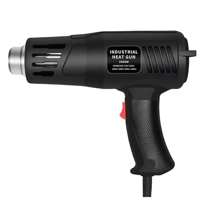 A25F-2000W Hot Air Gun High Power Temperature Regulating Industrial Electric Heat Gun Automobile Film Baking Gun Tool EU Plug