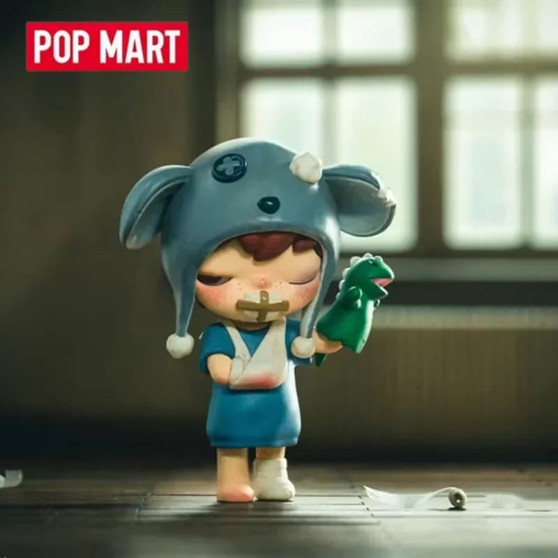 PPop Mart Hirono Mime Series Scatola cieca Giocattoli Scatola misteriosa Guess Bag Doll Cute Anime Figure Collezione di ornamenti per il desktop