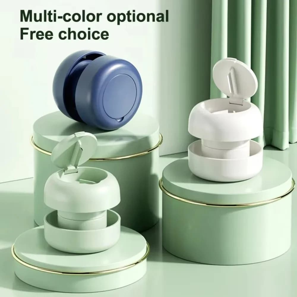 Tablet Cutter 3-in-1 Pill Cutter Box Portable Dust-proof Pill Grinder Precise Cutting Stainless Steel Pill Cutter Pill Packaging