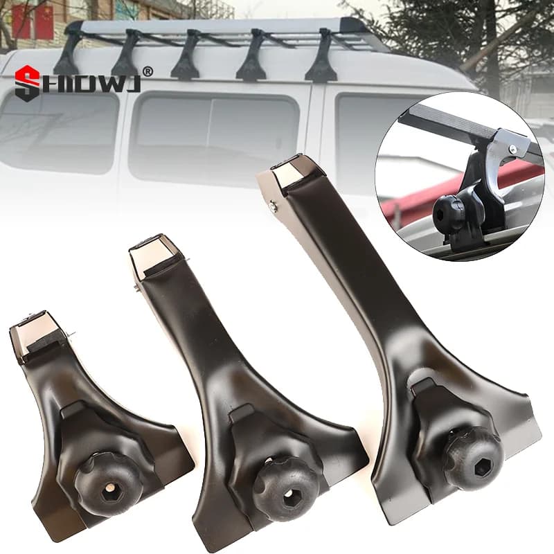 1 pz universale per bagagli per auto portapacchi per grondaia set di staffe per barra trasversale per auto con clip per grondaia per staffe di tipo grondaia