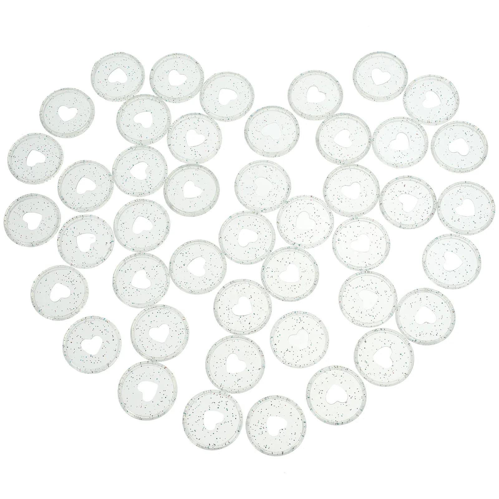 50 Pezzi Anelli di Espansione in Plastica per Rilegatura a Disco, per Quaderni a Fogli Mobili, Agende, Forniture per Scuola e Ufficio