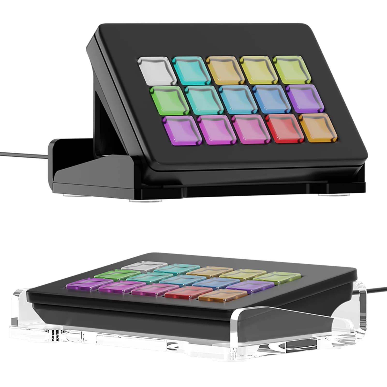 Acrylic Controller Display Stand For Stream Deck MK.2 Studio Controller Stand Anti-Slip Controller Bracket Support Accessories