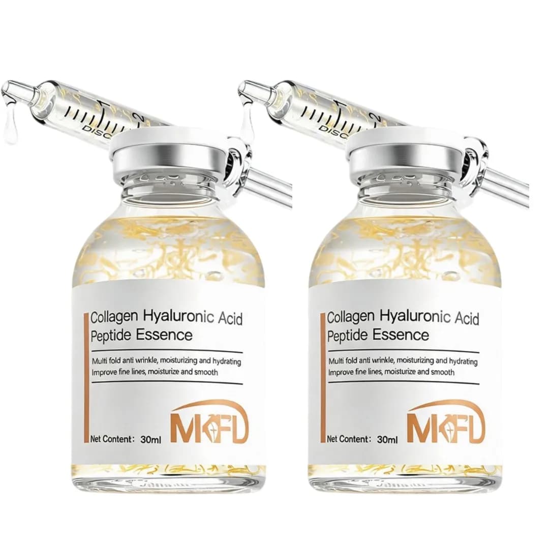 Collagen Peptide Hydrating Ampoule Serum 30ml Hyaluronic Acid Firming Shrinks Pores Essence Smooth Refreshing Dry Dull Skin Care