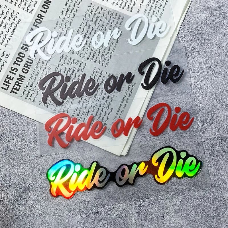 Motorcycle Graphic Sticker 1PC Waterproof Vinyl Decal Bike Helmet Tank Fairing Scooter MTB Frame Decor