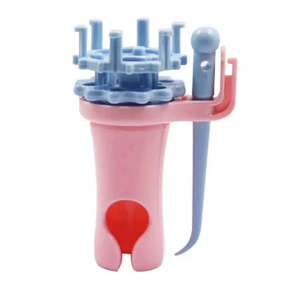 Kids Toys Double Head Manual Spool Knitter Knitting Spool Knitter Knit Spool Loom Set Weaving Tool Yarn Wool Knitter