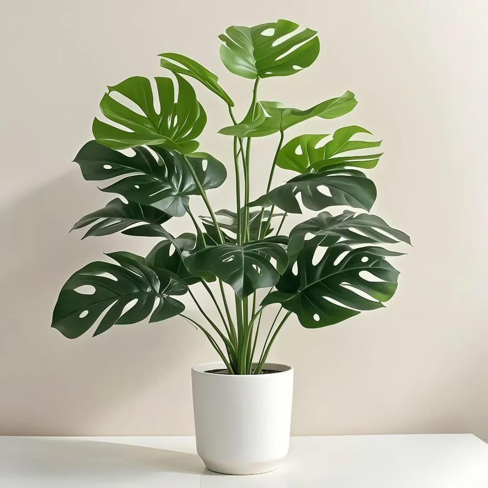 60-112 CM Tree Artificial Monster Palm Plants Finte Plastic Turtle Sheets Tropical Landscape Plants for Home Garden Office Decoration