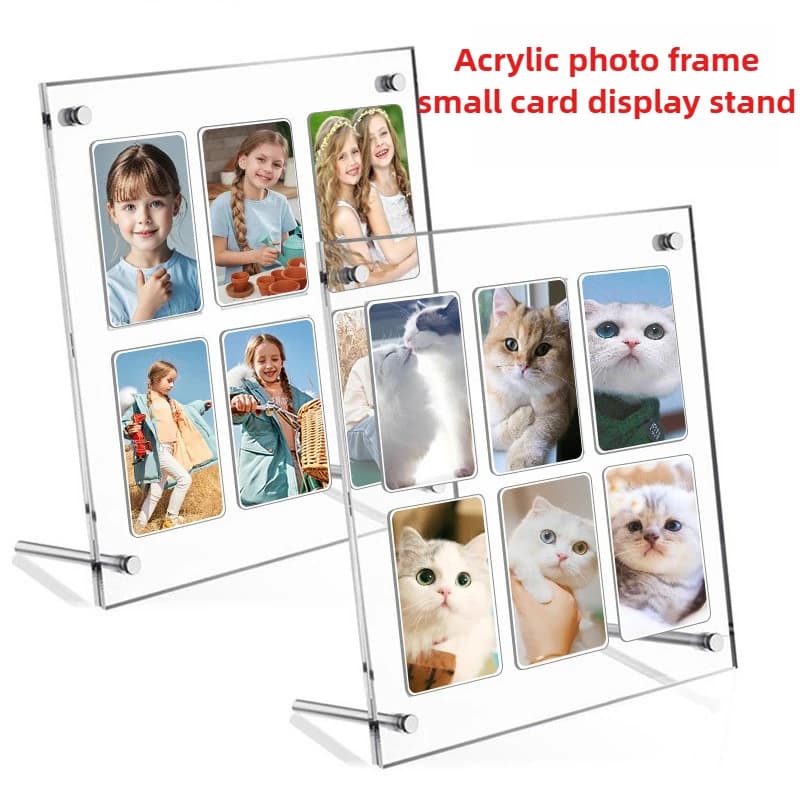 Photo Frame Small card display Nine grids and six grids Display frame Acrylic card book Cardboard