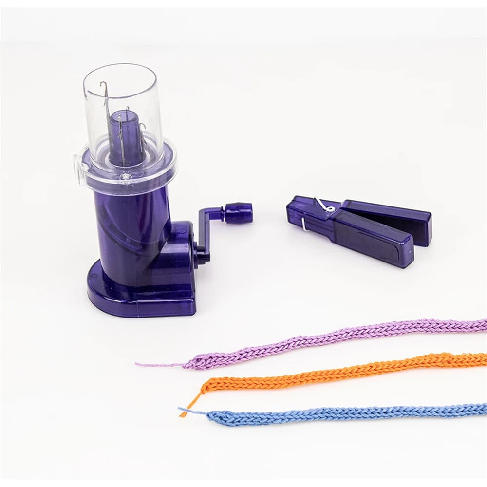 Macchina per Maglieria Fai-da-Te Portatile, Mini Maglia a Manovella per Maglioni e Sciarpe Intrecciati Fatti a Mano, Accessori