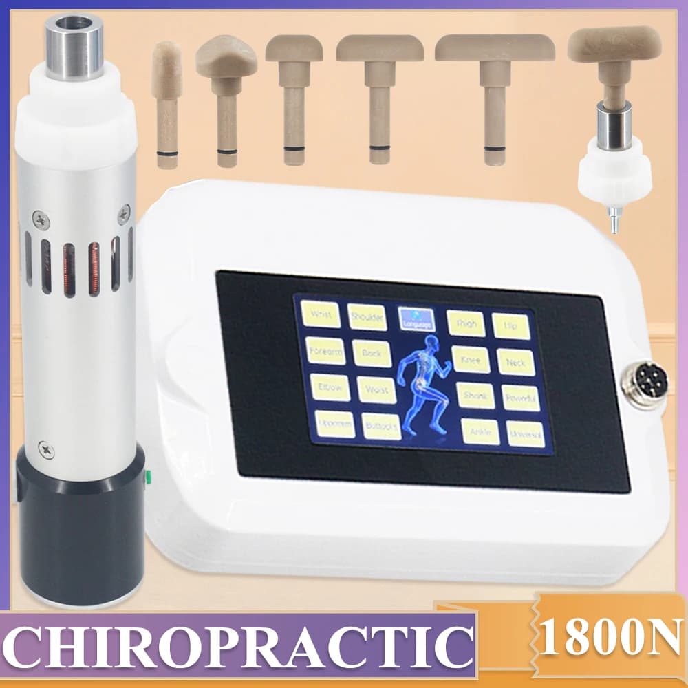 Electric Instrument for Chiropractic Adjustment 1800N, Massage Pistola for Sollievo from Lumbar Pain, New Professional Electric Massage