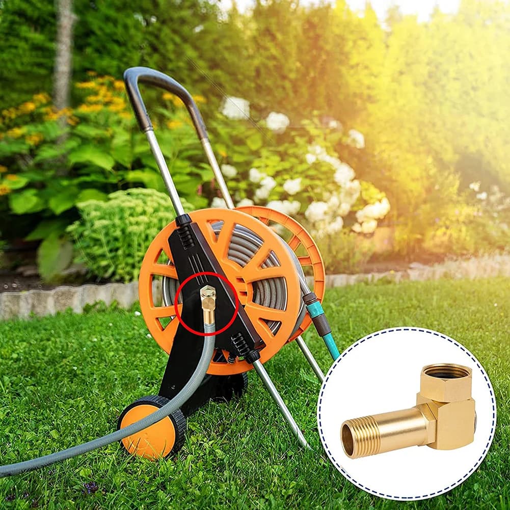 Hose Reel Parts Fittings Practical Connector Garden Hose Adapter Brass Replacement Part Swivel Easy Installation