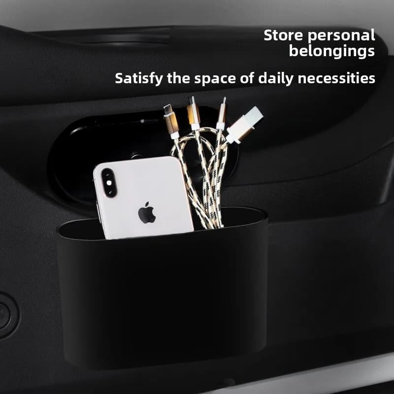 Per Ford Mustang S-650 2024 2025 Car Trash Bin Con Coperchio Mini Piazza Premendo Multiuso Portatile Appeso Pattumiera Accessori