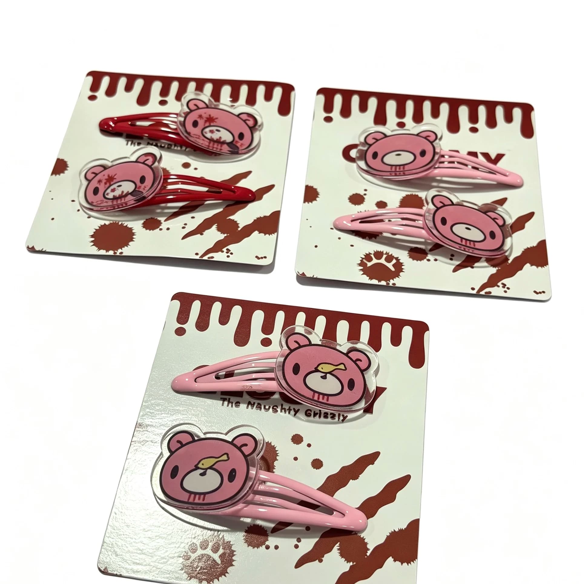 Graziose Mollette per Capelli a Forma di Orso in Acrilico, Set da 2 Pezzi Rosa, Accessori per Capelli Kawaii per Ragazze e Acconciature Quotidiane