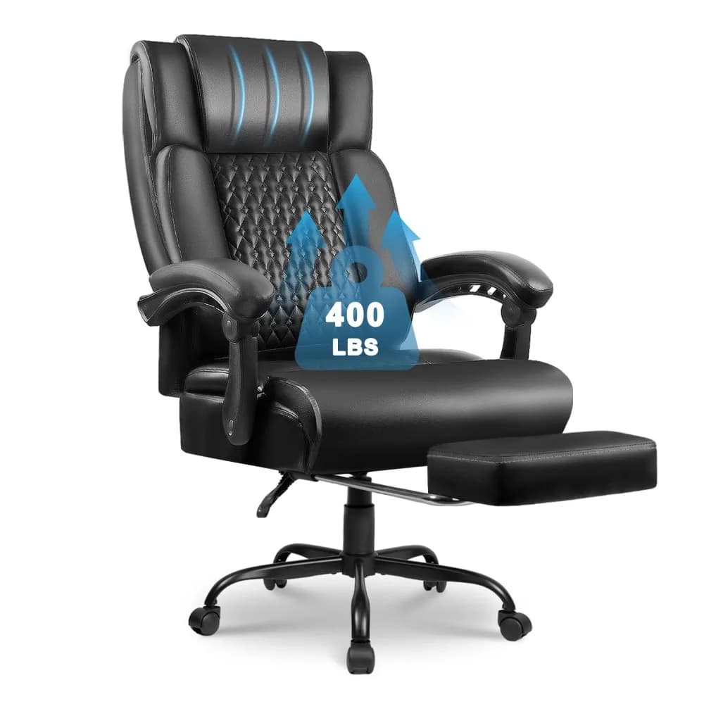 Sedia da Ufficio Direzionale Ergonomica con Poggiapiedi, Sedia da Gaming per Computer con Schienale Alto, Comfort Personalizzato per Casa