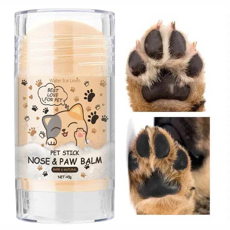 Balsamo per Naso e Zampe di Cani, Crema Protettiva per Zampe di Cani e Gatti, Idratante per Piedi di Animali Domestici, Riparatore per Zampe Screpolate, Accessori per Animali