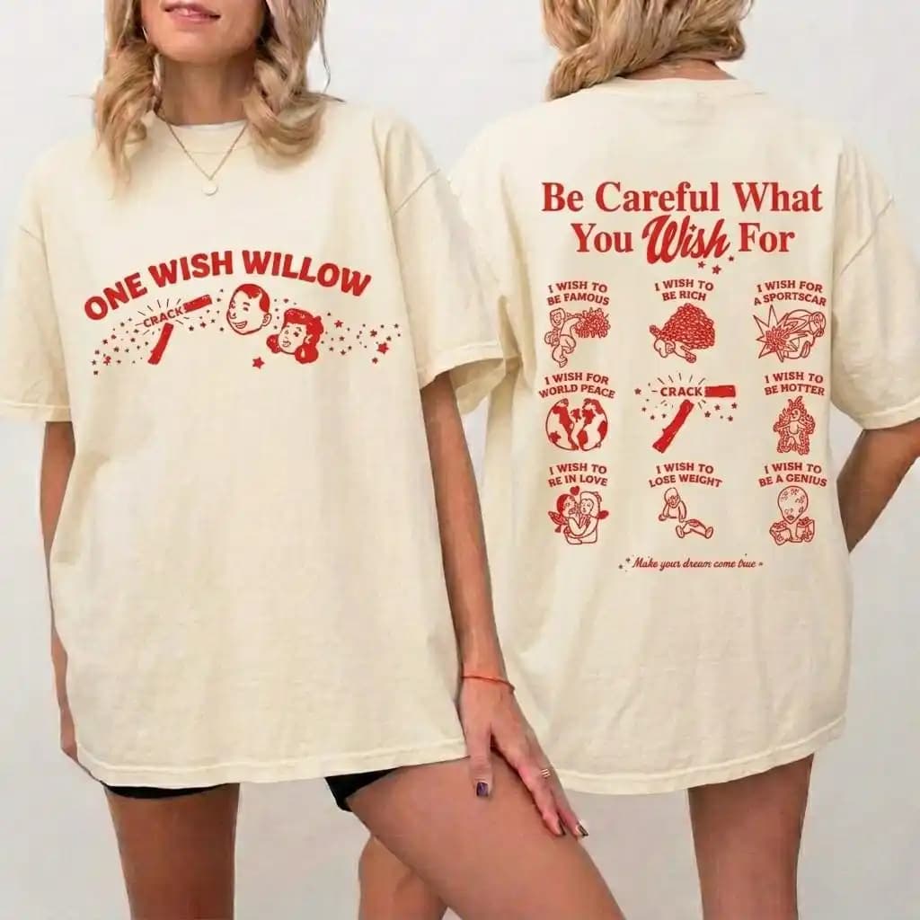 Obsession Movie Shirt, One Wish Willow Tee, Thriller Film Fan T-Shirt, Trending Pop Culture Graphic Tee