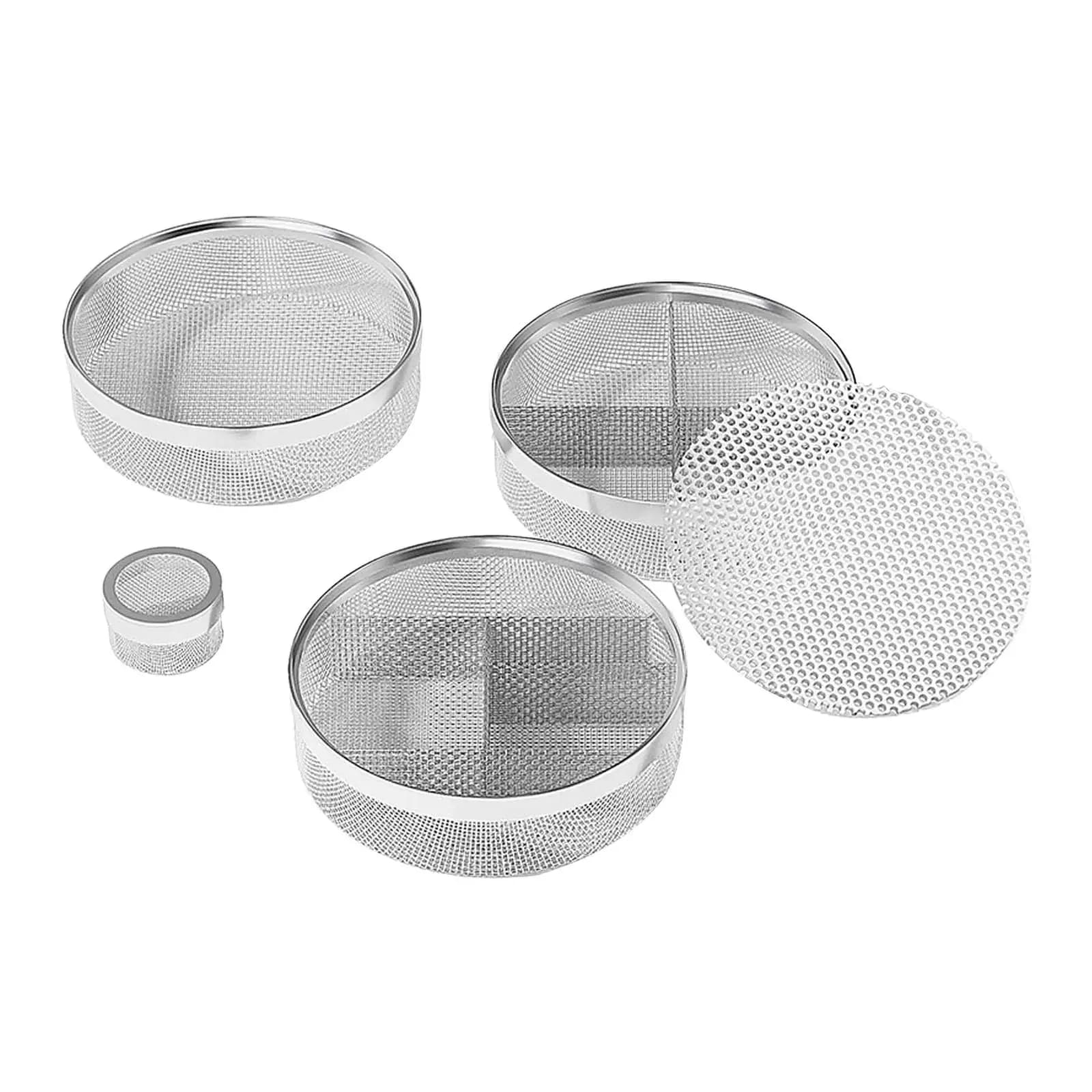 Set di 4 Cestelli per Pulizia Orologi, Supporto Portatile in Rete, Cestelli in Acciaio Inox per Pulizia e Manutenzione Orologi