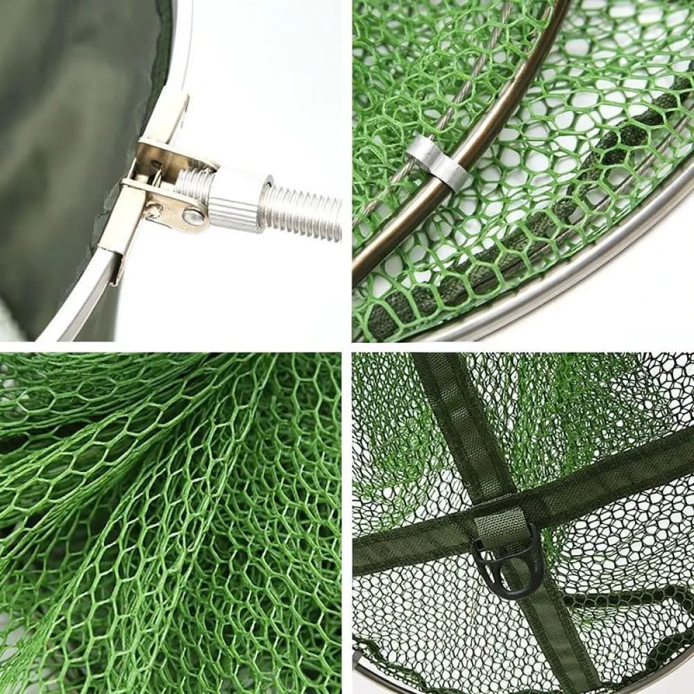 Heavy Duty Fishing Mesh Bag Collapsible Keepnet Portable Nylon Fish Cage Durable Quick Dry Fishing Accessory