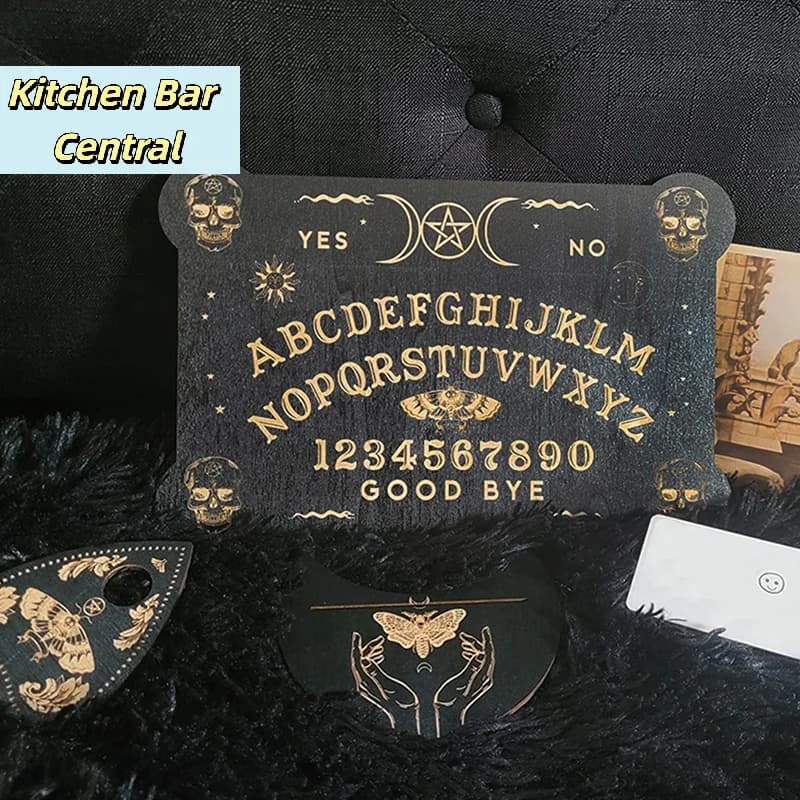 【Kit Tavola Ouija in Legno da 12 Pollici con Pendolo Inciso, Tavola Magica per Divinazione e Messaggi Metafisici】