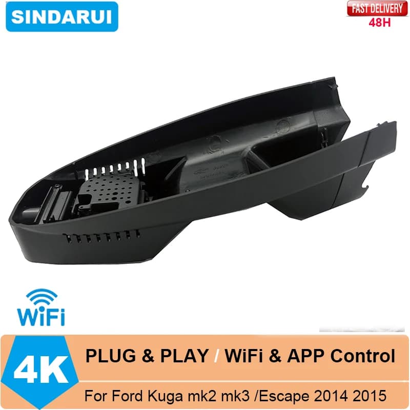 4K HD Auto DVR Wifi Dash Cam Doppia lente Della Macchina Fotografica Per Ford Kuga mk2 mk3 Per Ford Escape mk2 mk3 2012 2013 2014 2015 24H Monitor Video