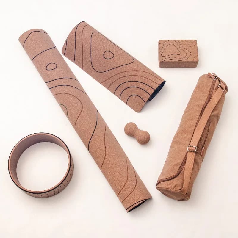 Tappetino yoga ecologico in sughero organico YTYIN con produttore di logo personalizzato