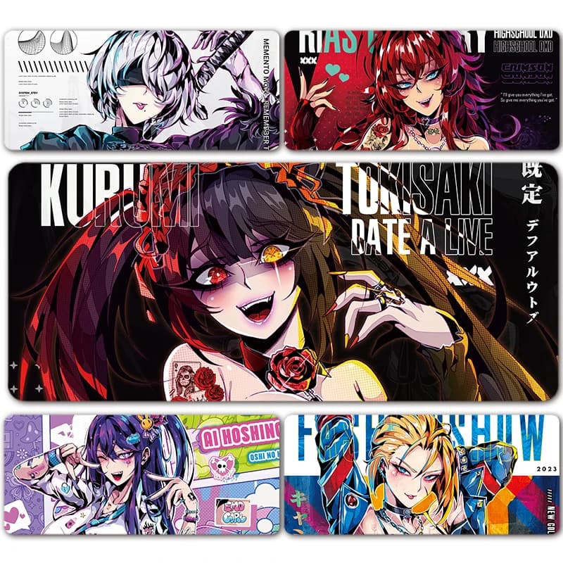 Anime giapponese Sexy Hot Girl Gaming Gamer Slicone XXL Grande tappetino per mouse Computer portatile antiscivolo Tastiera da ufficio Tappetino per mouse