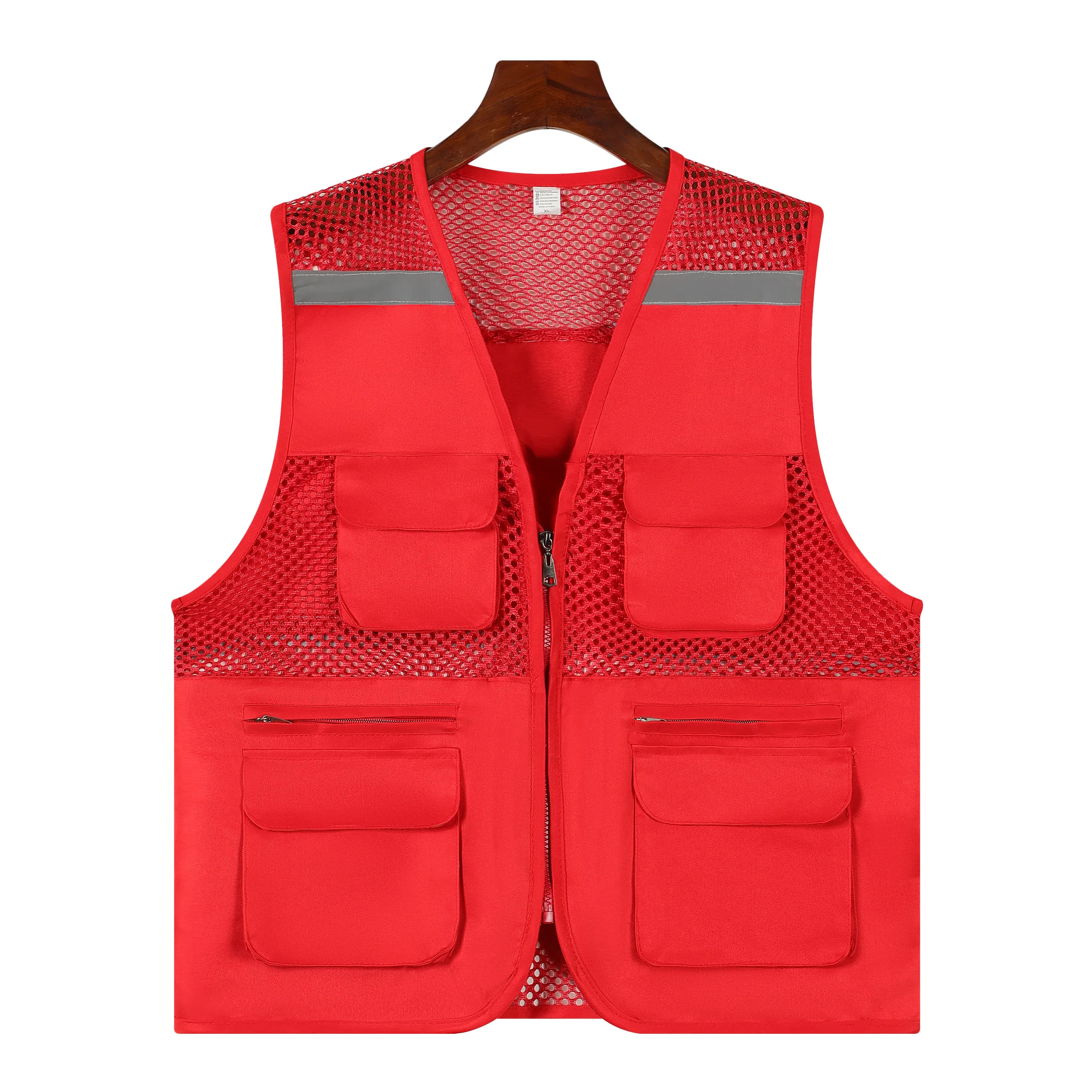 2025 Gilet a rete sottile Sport all'aria aperta per giacche Gilet senza maniche di grandi dimensioni Multi tasche Abbigliamento da lavoro casual Gilet da pesca da campeggio