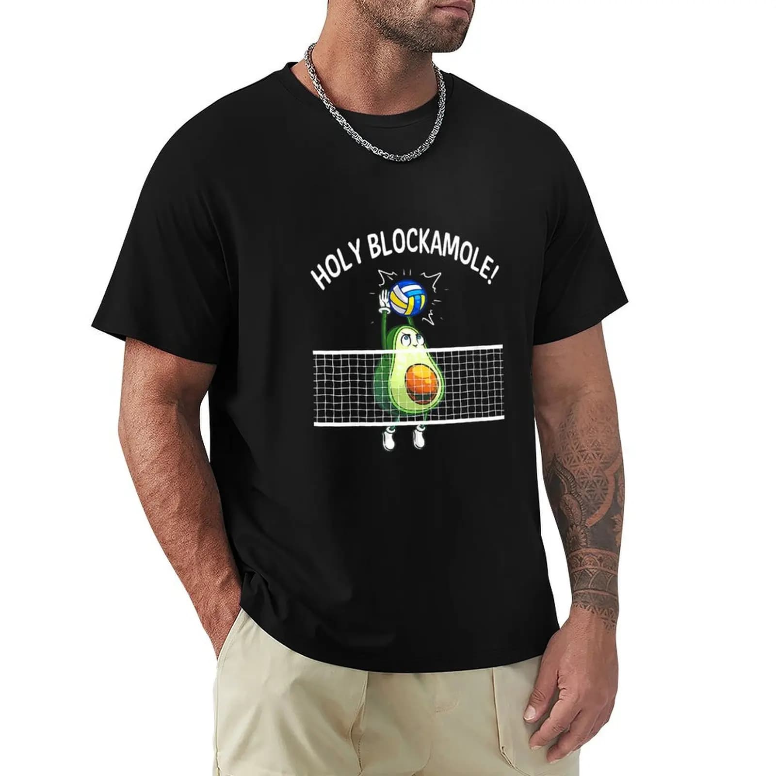 T-shirt da lavoro per esterni Holy Blockamole Volleyball Player