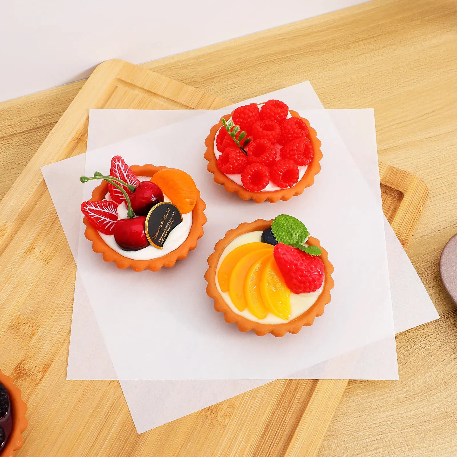 50Sheets Absorbent Parchment Paper Nonstick Baking Air Fryer Oven Liner Pre Cut Squares Grill Cooking Food Basket Liners