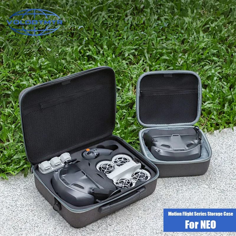 VOLODYMYR per DJI NEO Custodia portatile Borsa impermeabile Caricatore Base batteria Scatola di immagazzinaggio Borsa Occhiali N3 Scatola di trasporto Drone