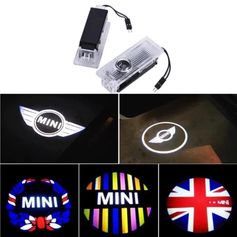 Lampada LED per auto Mini Cooper Works F54 F55 F56 R56 R57, proiettore di benvenuto per portiera, accessori auto.