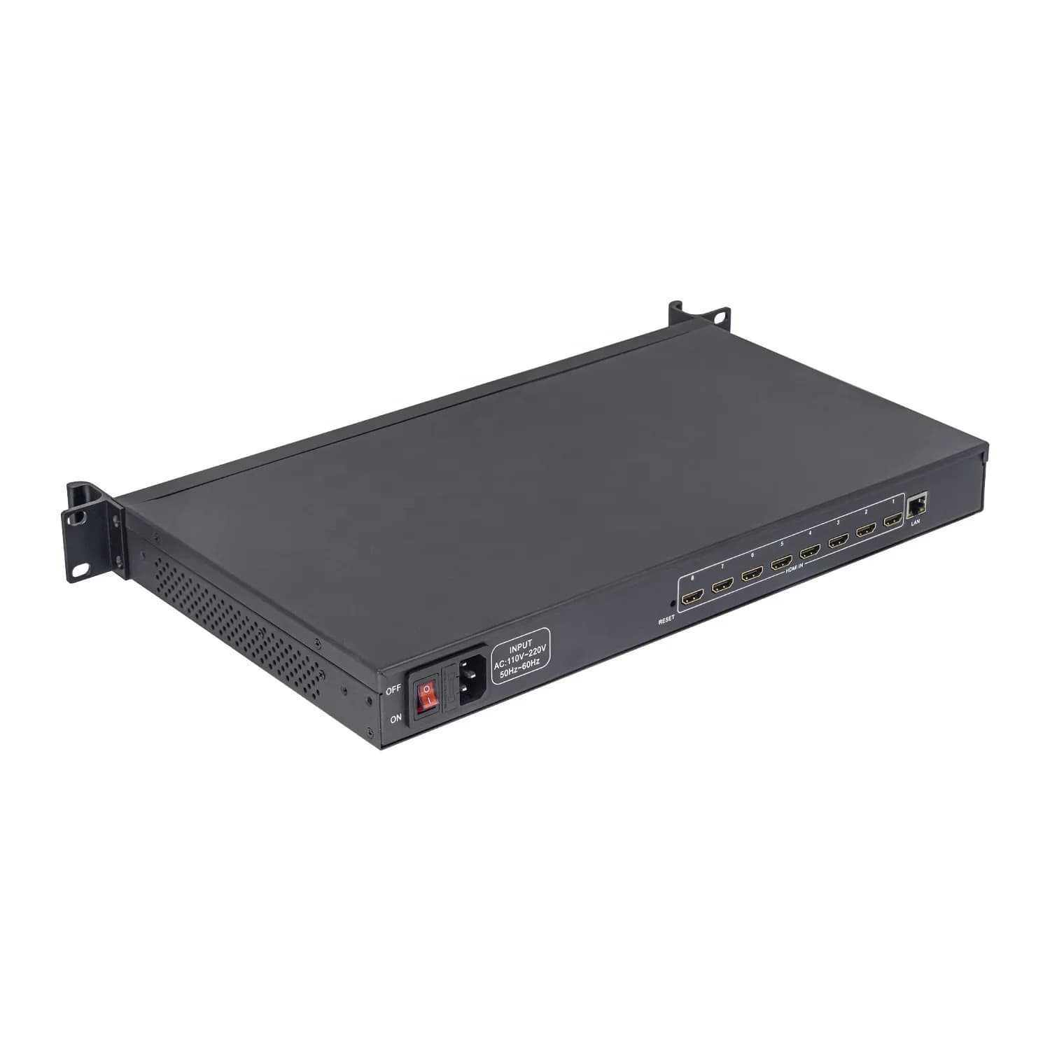 Scheda di acquisizione video HDMI a 8 canali personalizzata SRT RTMP RTSP H.265 H.264, Encoder Box 1U Rack NVR Vmix Youtube Facebook IPTV