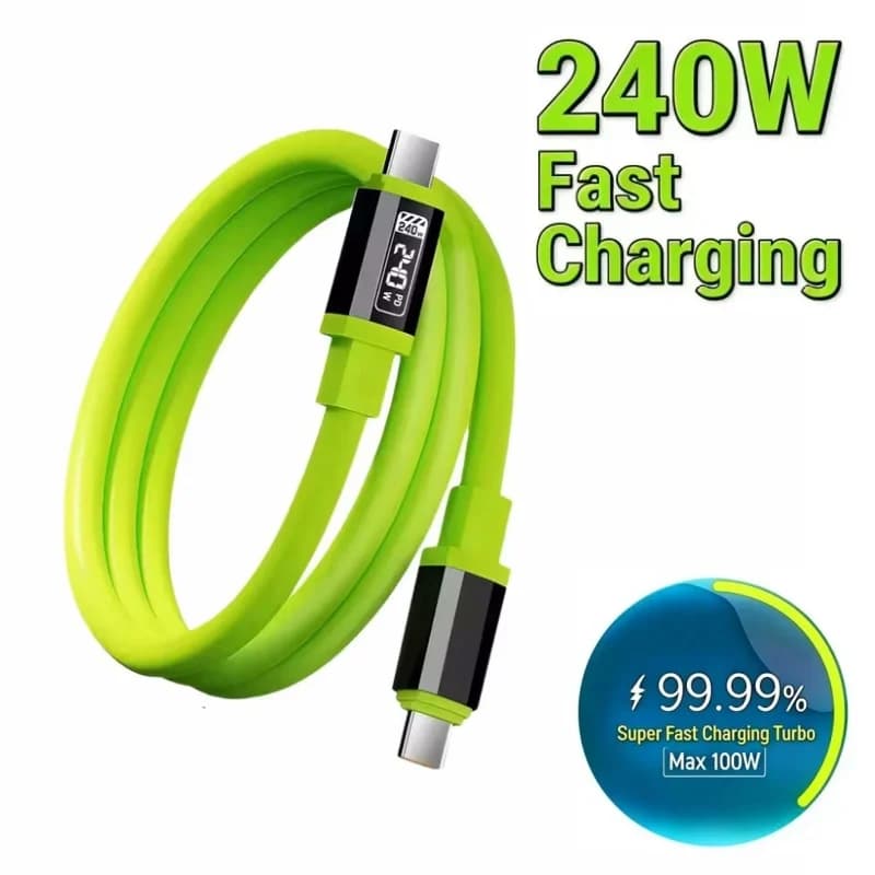 USB Data Cables Type C 240W Quick Charge 6A USB-C Charger for iPhone Xiaomi Huawei Samsung Cellular Accessories