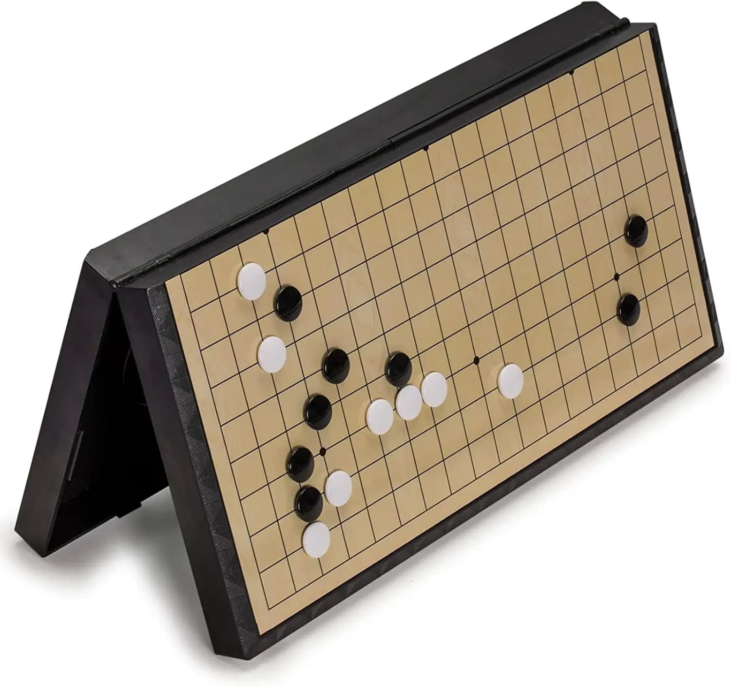 Magnetic 19x19 Go Set, 11in Portable Board with Convex Stones, Classic Strategy Game