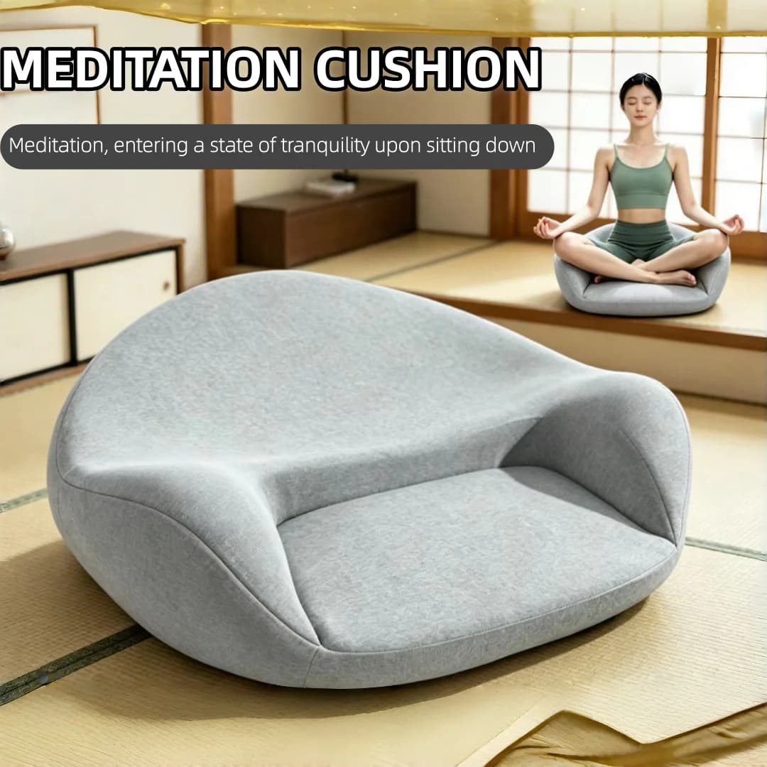 Home Retreat Zen Meditation Cushion Artificial Body Yoga Bay Window Seat for Mindfulness & Relaxation