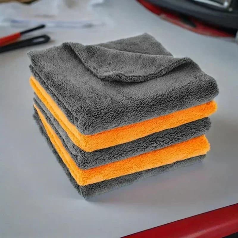 Panni in Microfibra Senza Bordi per Auto, Ultra Morbidi per Lavaggio, Asciugatura e Lucidatura, Marca Amagi