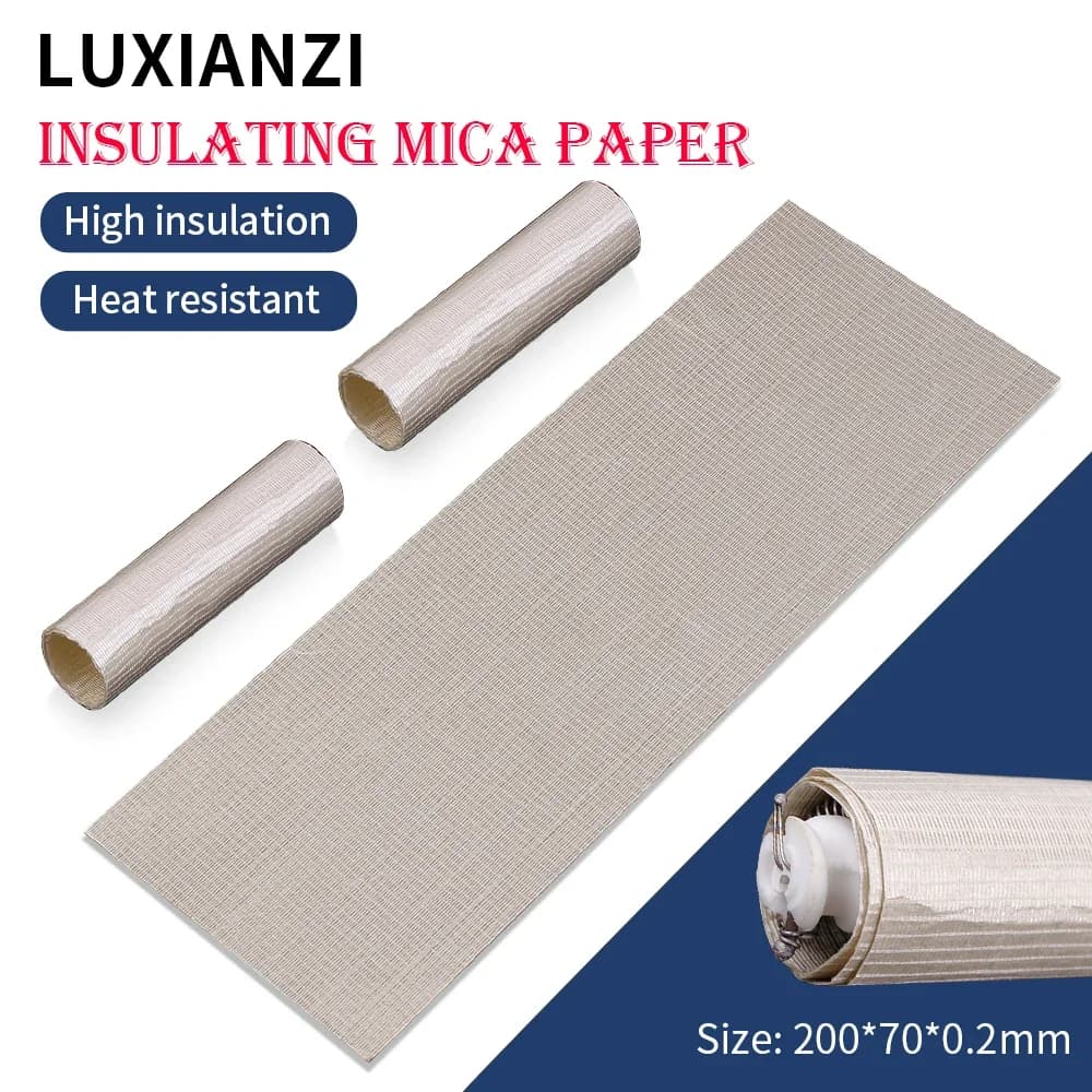 LUXIANZI Materiale isolante in carta mica resistente alle alte temperature Stazione di saldatura per pistola ad aria calda Accessori per la riparazione del nucleo di riscaldamento