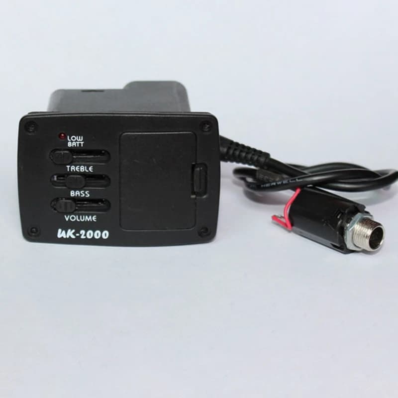 Pickup pratici UK-2000 Ukulele Mini Pickup per chitarra 2 bande UK2000 EQ Equalizzatore Sistema per Ukulele Guitarra