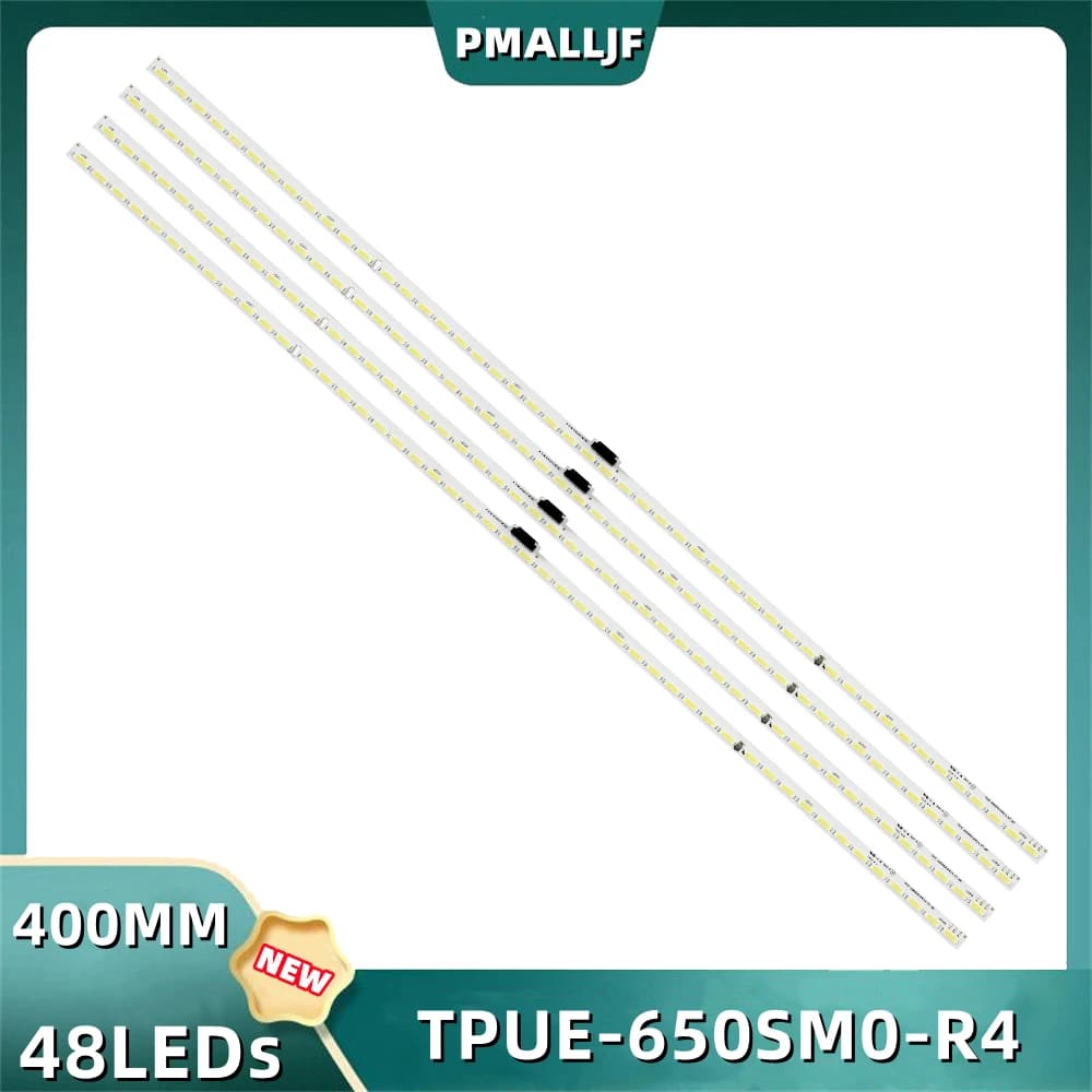 4 pz/set Striscia LED 65 "TV 65PUS7600/12 65PUS7600/60 65PUS9109/12 65PUS7600 65PUS8601 TPUE-650SM0-R4 TPT650LS-FJ01 TPUE-650SMO-R4