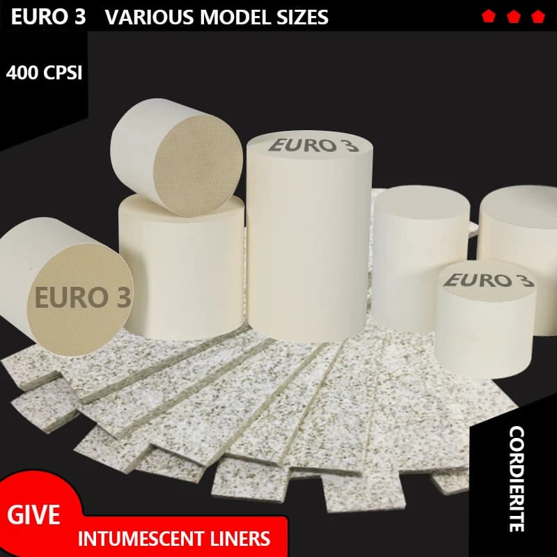 Convertitore Catalitico Universale Euro 3 400 Celle a Nido d'Ape in Ceramica per Motori a Benzina
