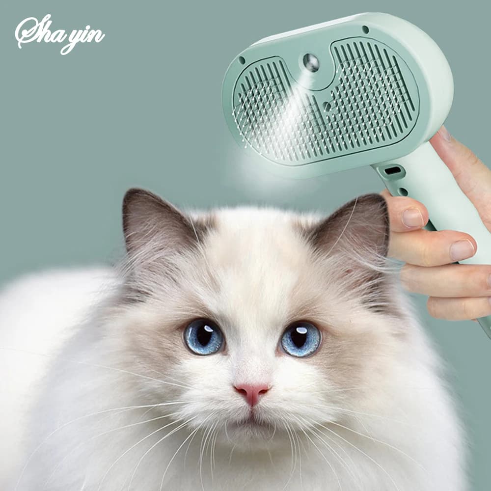 Pet Clean Steam Spray Dog Grooming Brush Unique Steam Brush For Dogs Luxury Grooming Brush Dog Steam Brush C