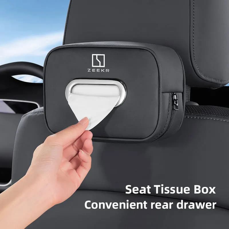 Scatola portaoggetti per fazzoletti per auto Organizer Accessori interni auto per Zeekr 001 FR MIX 009 007 GT Zeekr X 7X 9X
