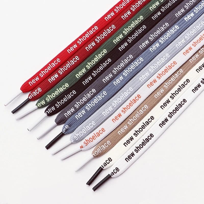 Stylish Reversible Letter-Printed Shoelaces High-Quality Shoelace for Sneakers and Canvas Shoes 100/120/140/160cm 1Pair