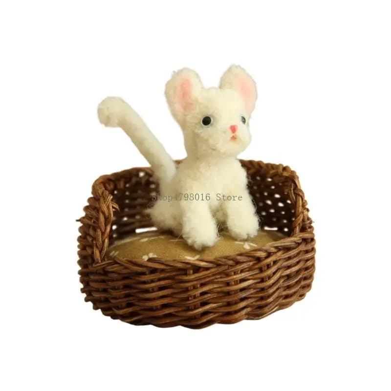 Educational Dollhouses Pet Playset Nest Cats Nest Dollhouses 1:12 Scale Realistic Supplies Model Playset