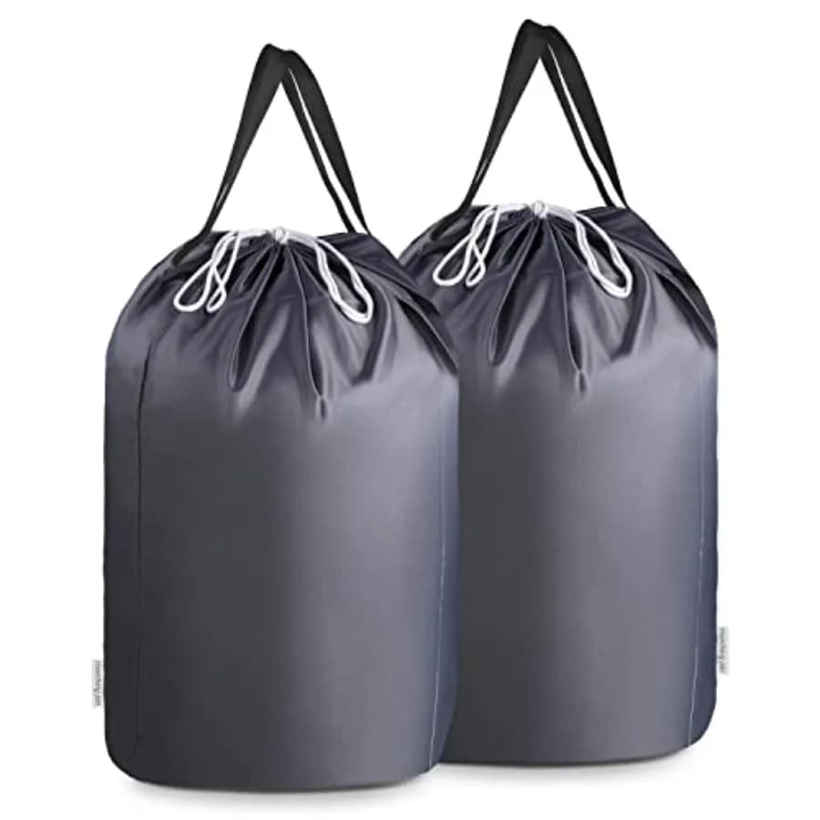 140L Washable Laundry Bags with Handles, Dirty Clothes Storage for College Dorm or Travel, Laundry Liner Fit Most Laundry Hampe