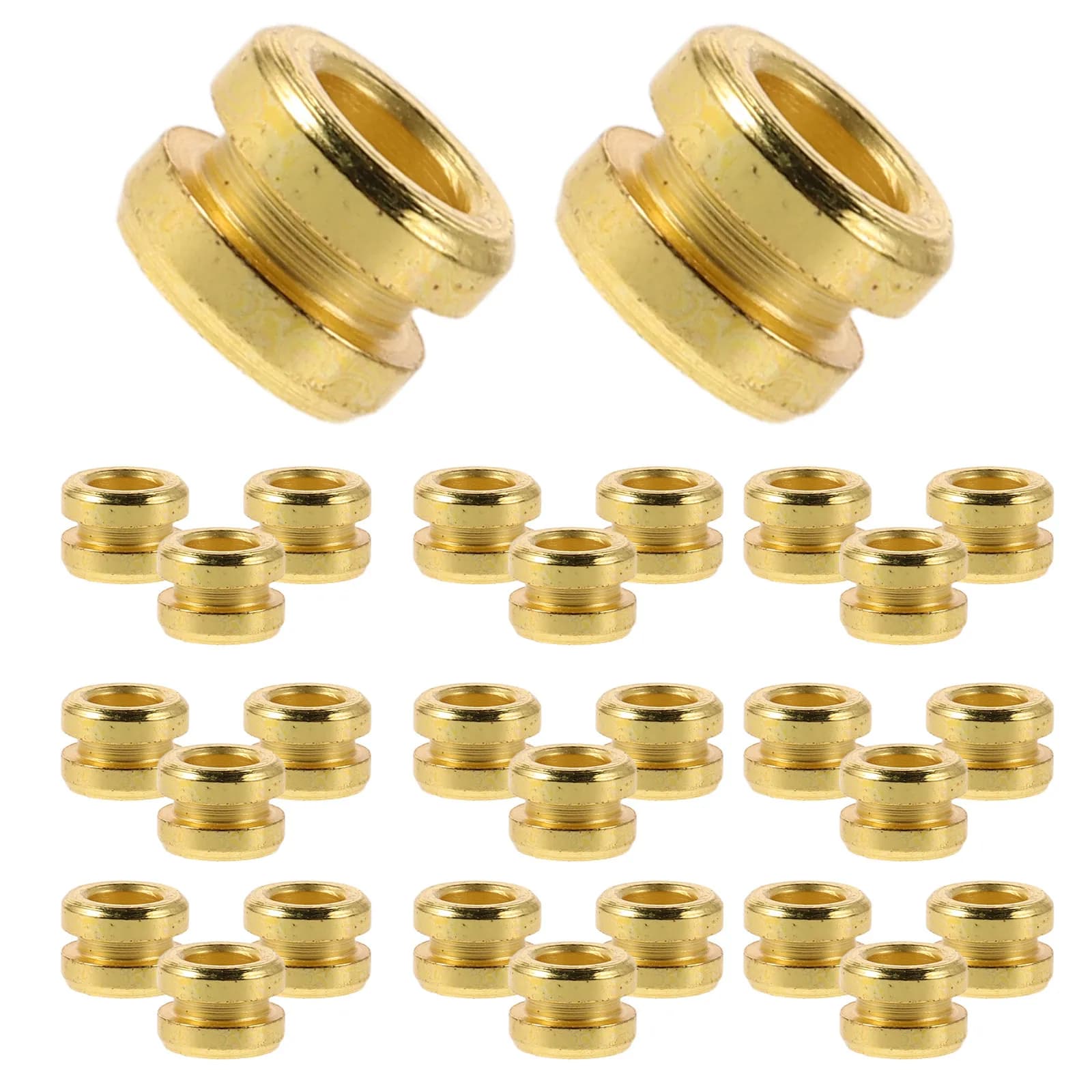 50 Pezzi Perline Metalliche per Corde di Chitarra, Ukulele e Strumenti Acustici, Migliorano il Tono e Facilitano l'Accordatura