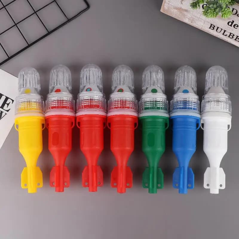 Lampada a Doppia Luce per Pesca, Luce di Segnalazione Marina Impermeabile, Luce LED per Pesca, Luce di Segnalazione per Boa, Luce di Avvertimento Lampeggiante Impermeabile per Rete