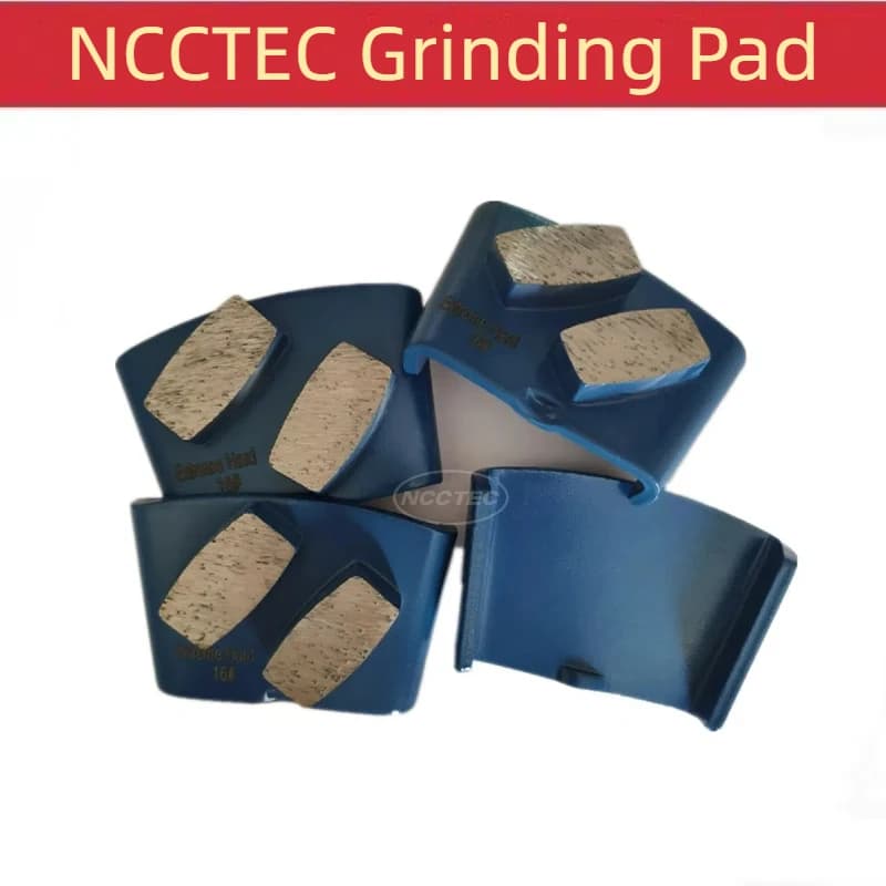 [2 Segmenti di Tamburo Grandi] 12 pz Diamante NCCTEC Rettifica Calcestruzzo Lucidatura Blocco Pad Strumento per Lucidatore per Pavimenti HTC Spedizione GRATUITA