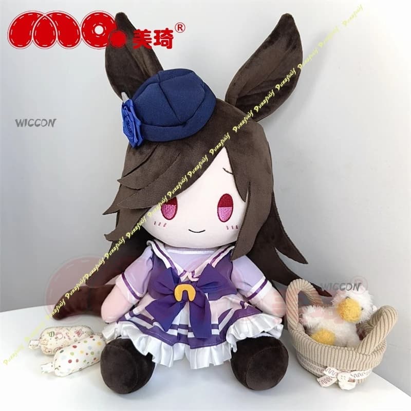 Pretty Derby Tokai Teio/Symboli Rudolf/Rice Shower Plush Doll Q Version Character Stuffed Toys Soft Plushie Merch for Collection